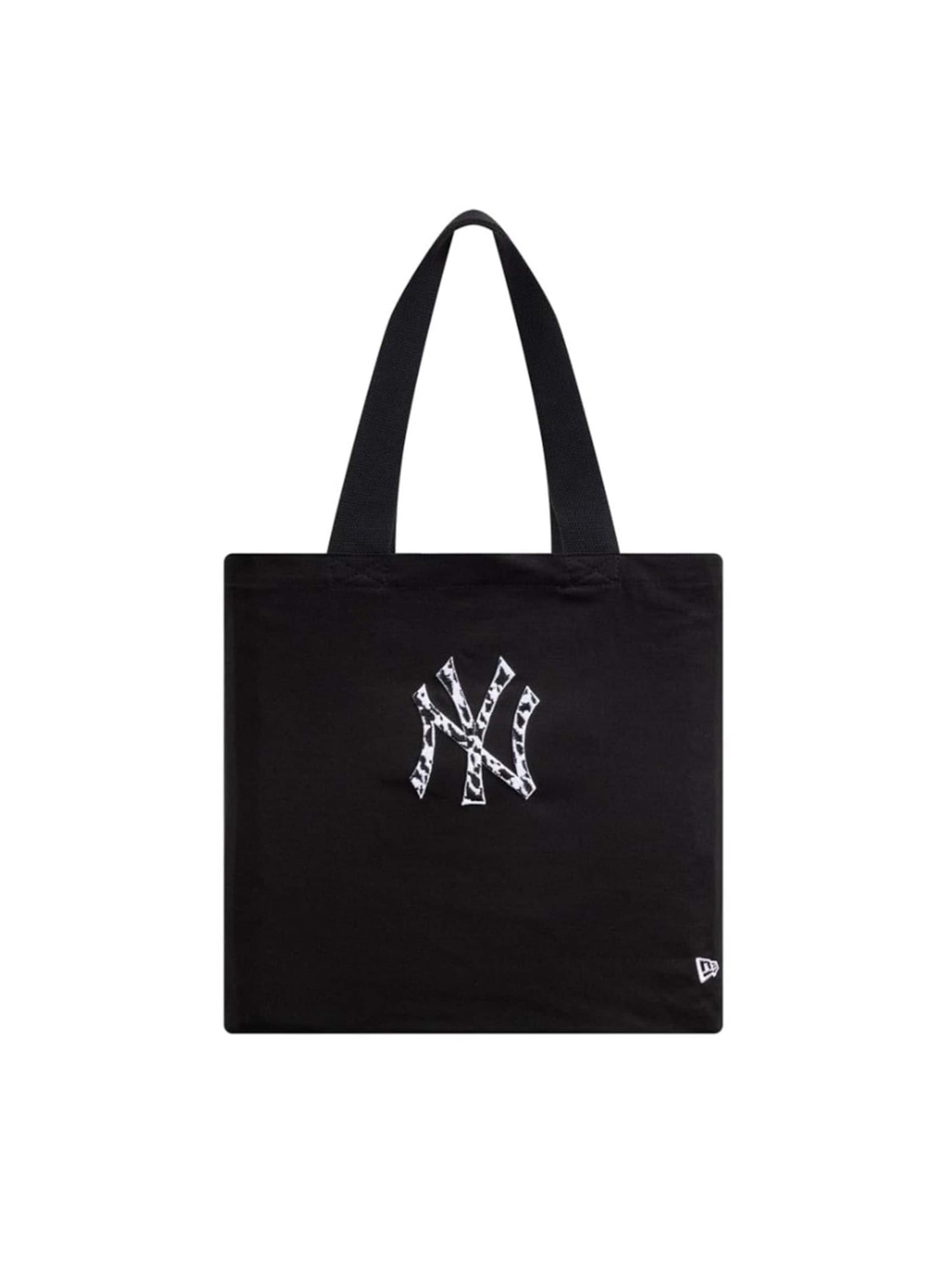 Borsa a tracolla 'Animal Infill Canvas Tote New York Yankees' di NEW ERA in nero