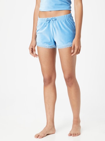 Pantalon de pyjama Hunkemöller en bleu : devant