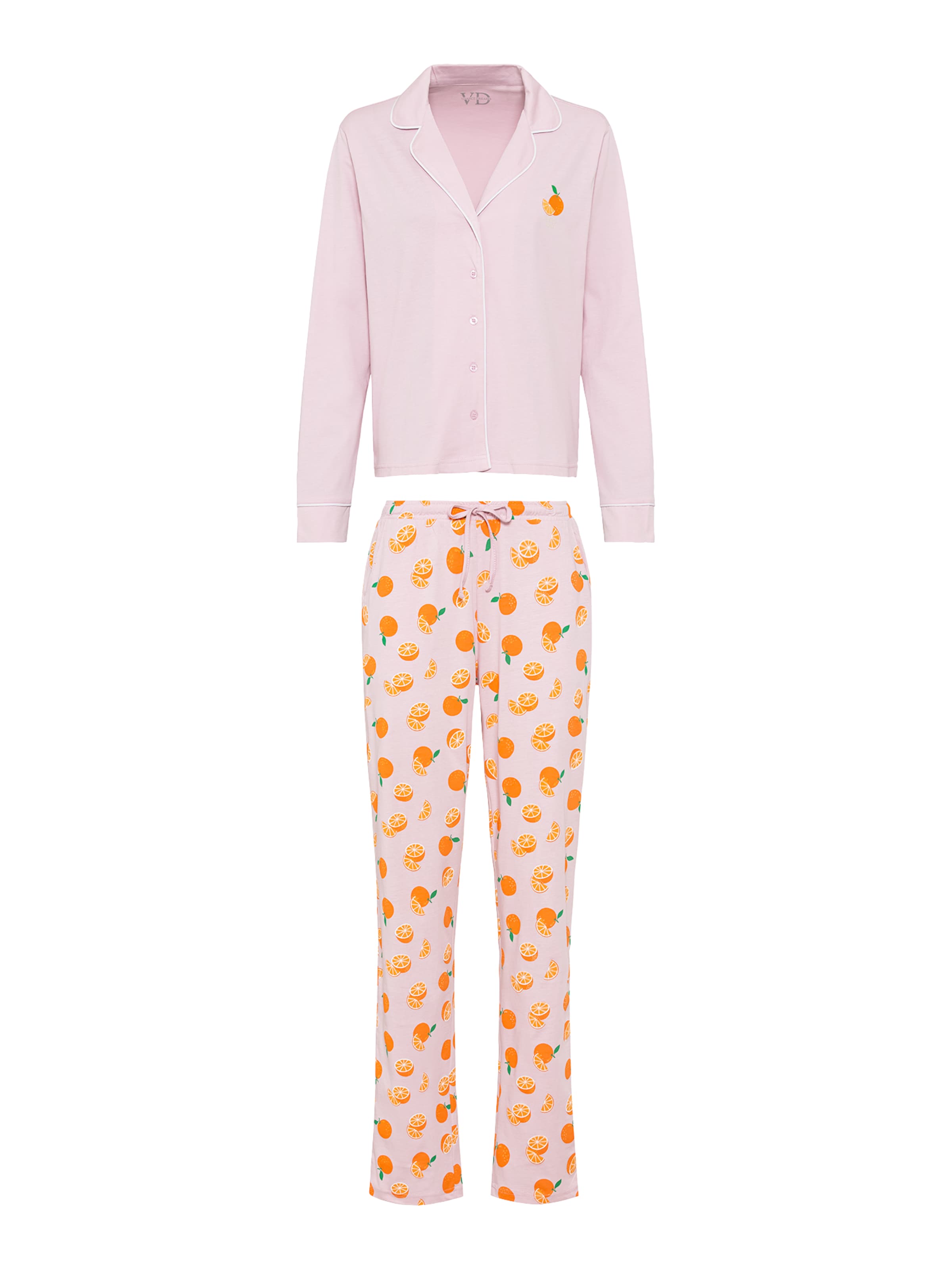 VIVANCE Pyjama in Pink: Vorderseite