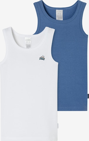 Maillot de corps 'Fine Rib' SCHIESSER en bleu : devant