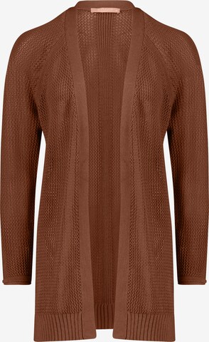 Betty & Co Knit Cardigan in Brown: front