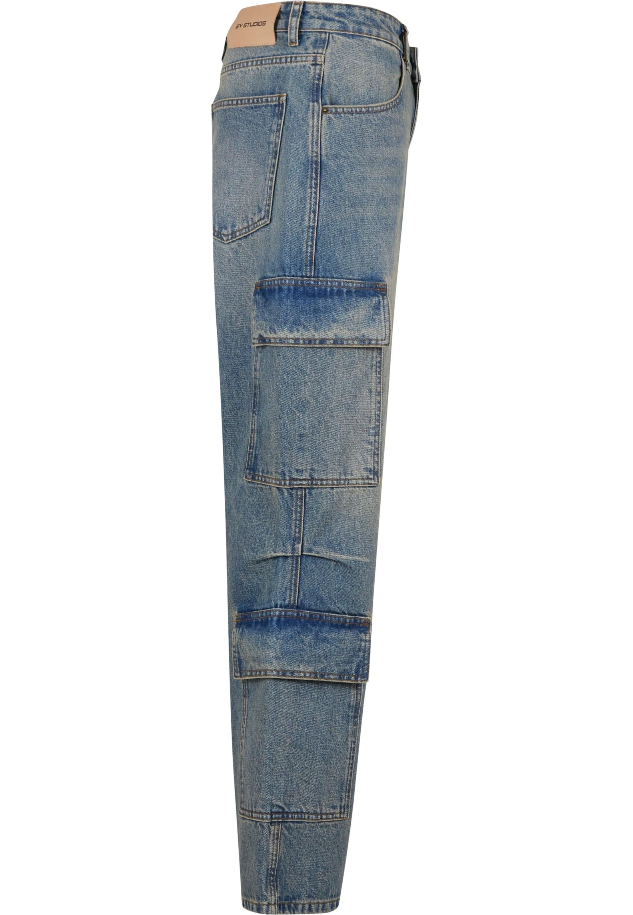 Baggy Jeans cargo 'Vorin' di 2Y Studios in blu