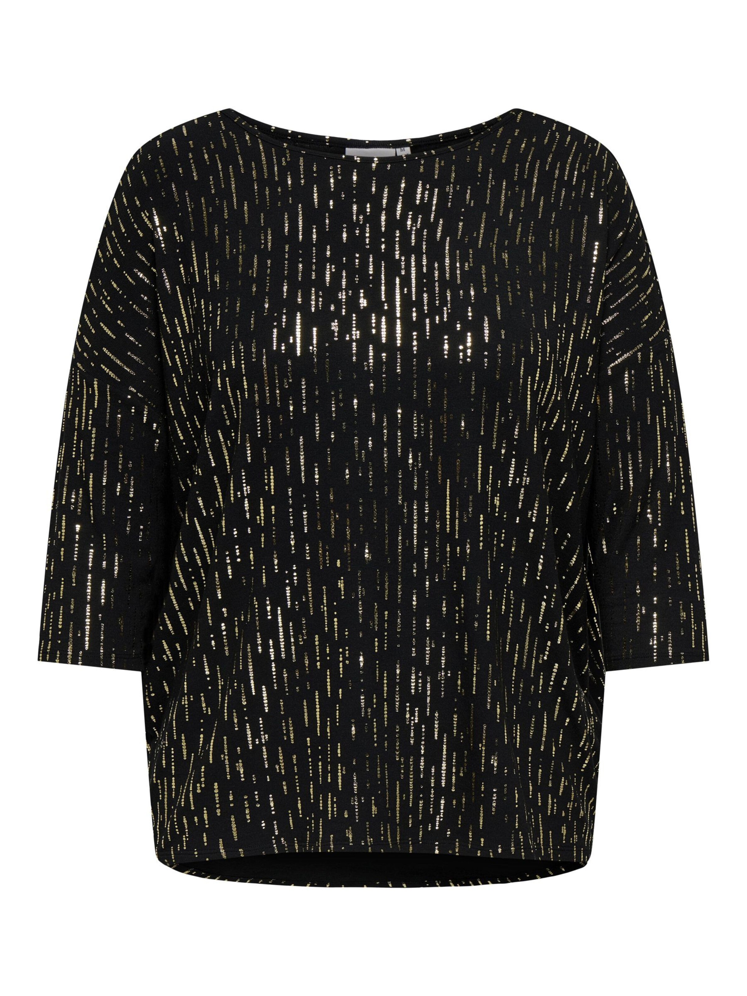 ONLY Carmakoma - Camiseta 'Foila' en negro: frente