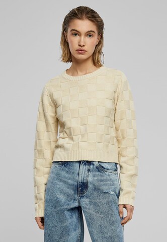 Urban Classics Trui in Beige: voorkant