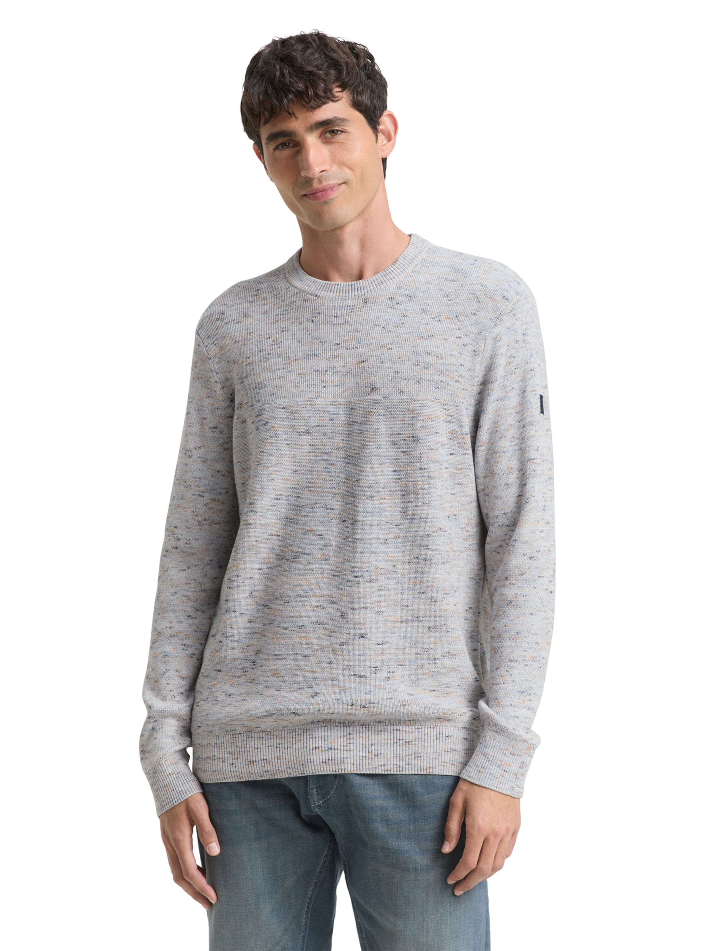 TOM TAILOR Pullover in Grau: Vorderseite