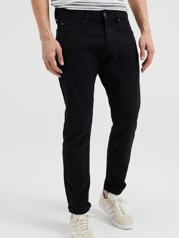 WE Fashion Slimfit Jeans i svart: framsida