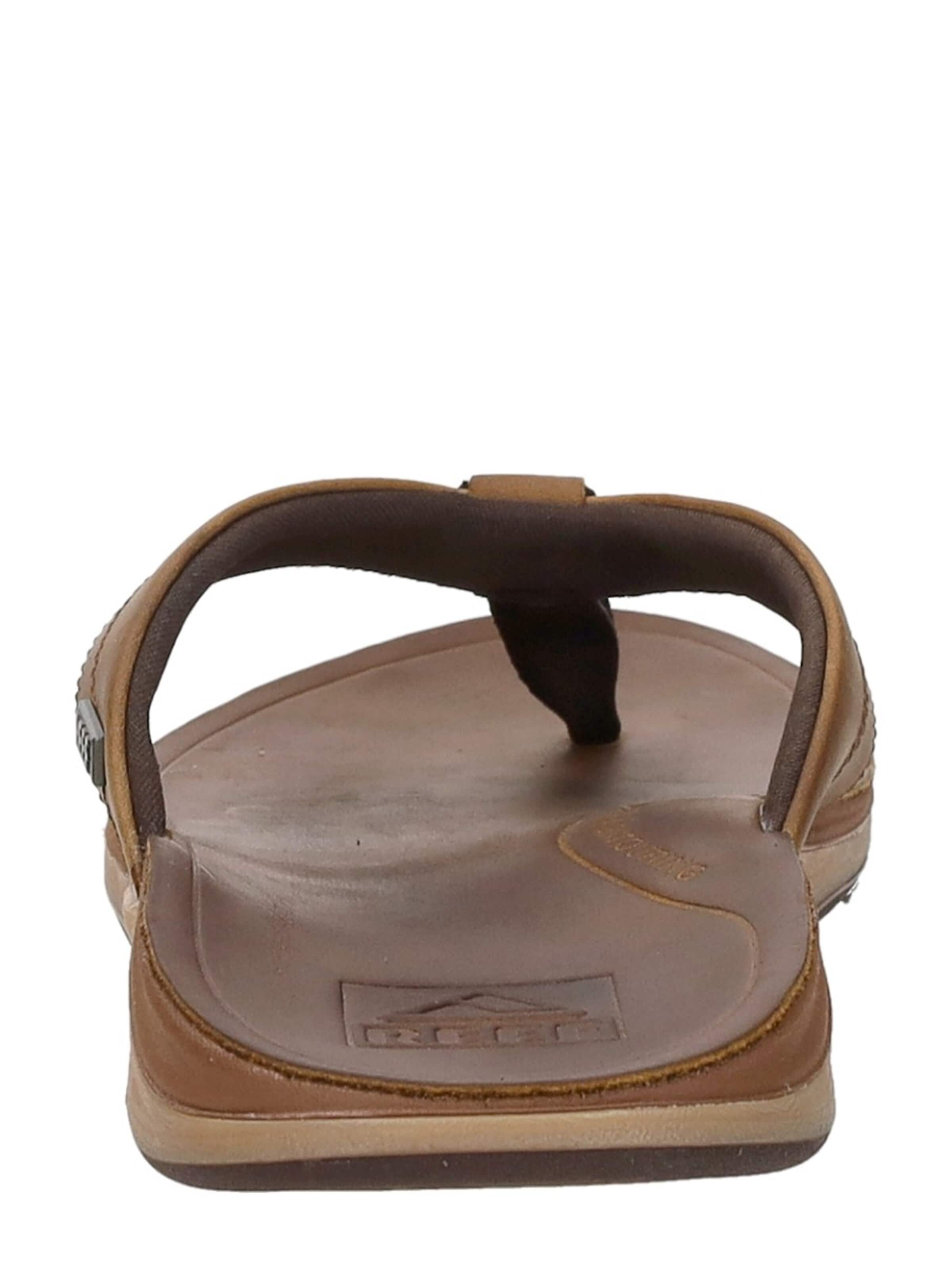 REEF T-bar sandals 'Leather Offshore' in Brown