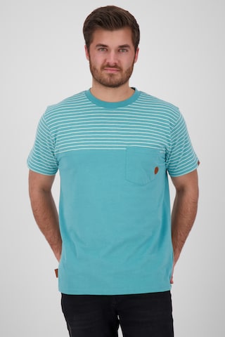 Alife and Kickin - Camiseta 'LeopoldAK' en azul: frente