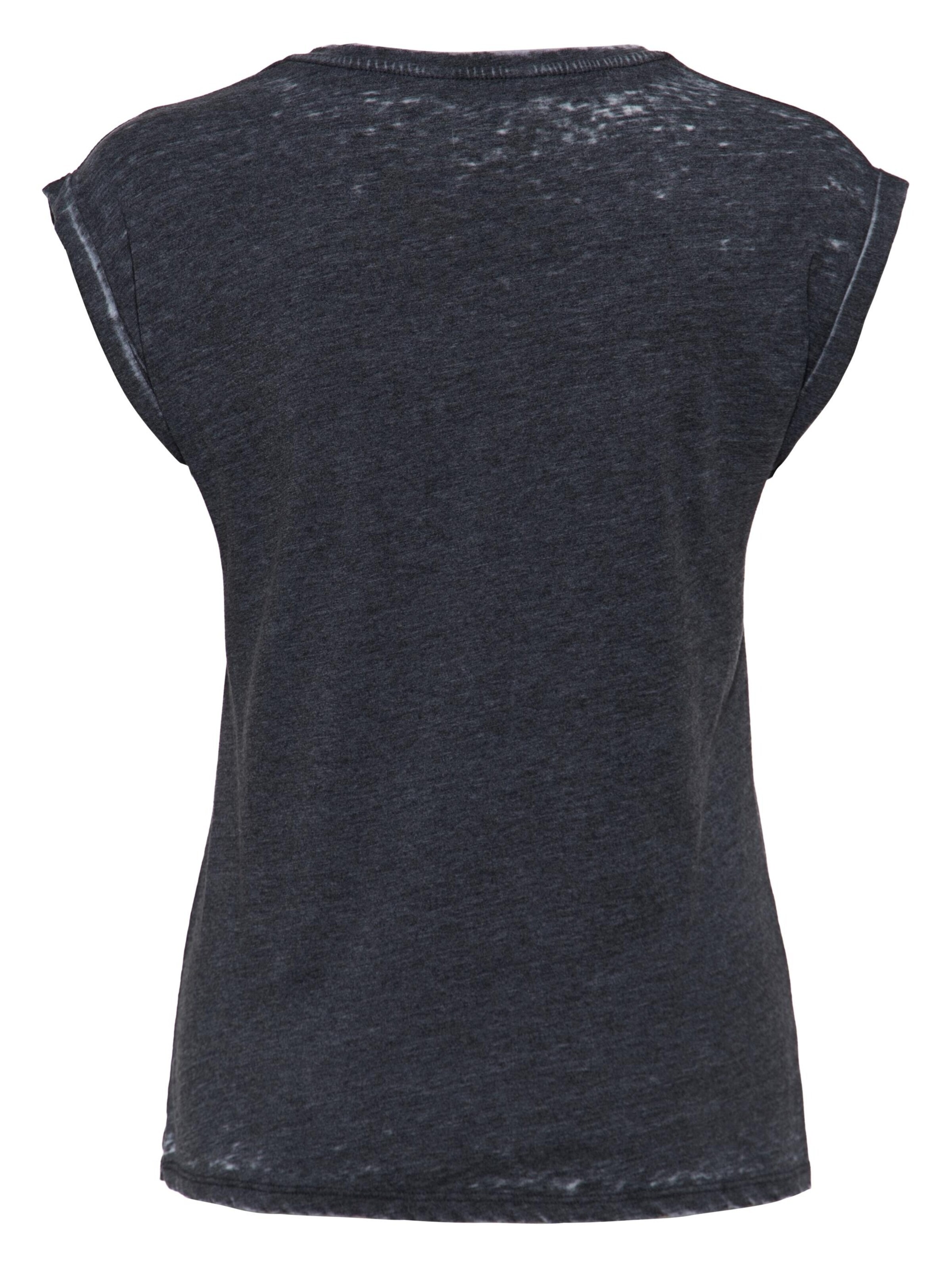 Queen Kerosin Shirt 'Live Fast' in Grey