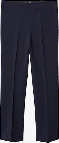 MANGO Regular Pleated Pants 'ATENAS' in Blue: front