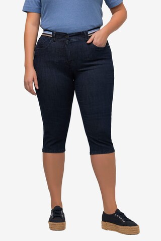 Ulla Popken Skinny Jeans in Blauw: voorkant