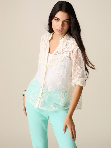 oltre - Blusa en blanco: frente