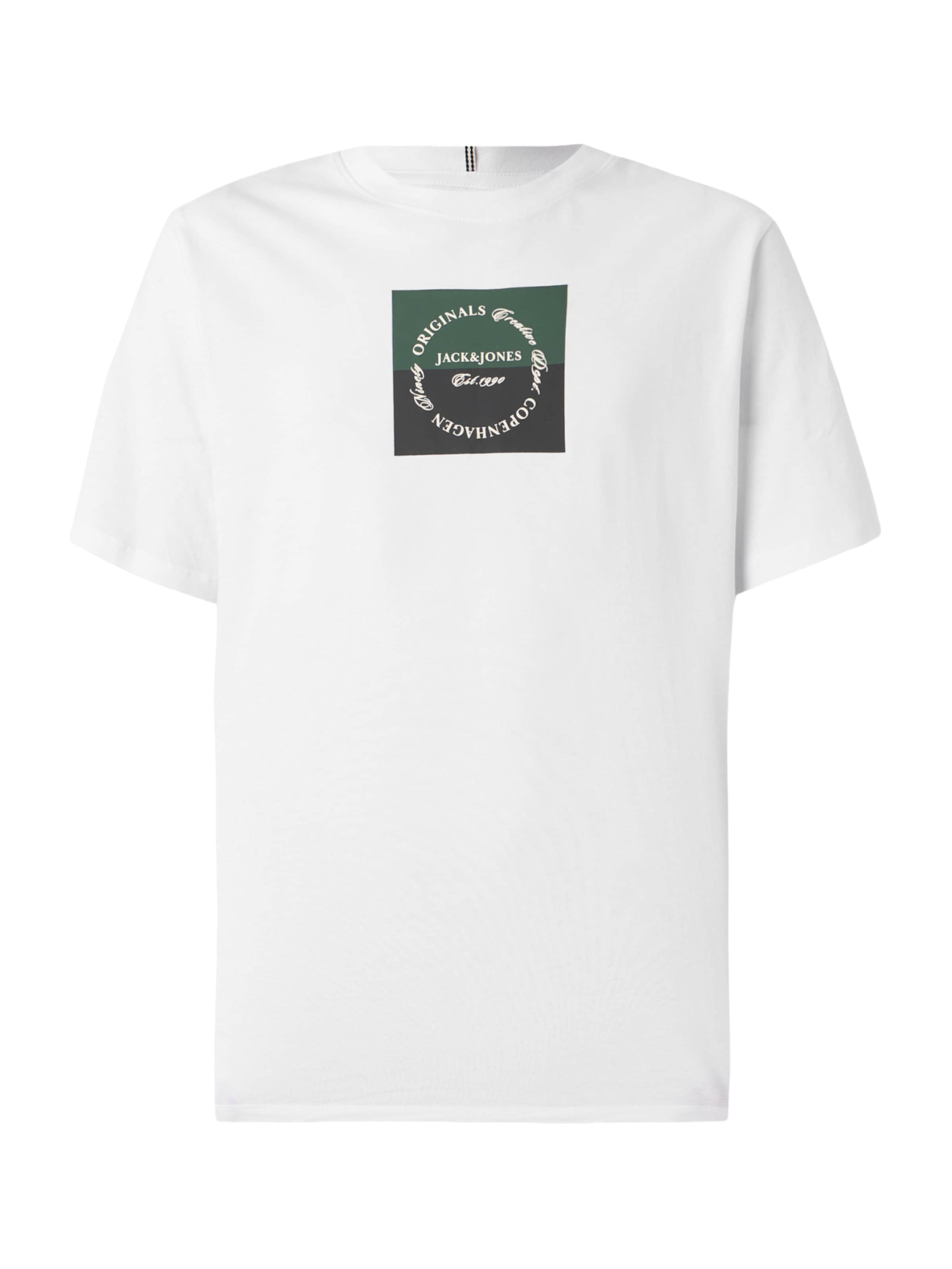 Maglietta 'JORCATSKILLS' di JACK & JONES in bianco: frontale