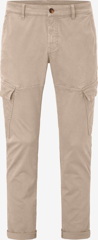 REDPOINT Tapered Cargo Pants in Beige: front