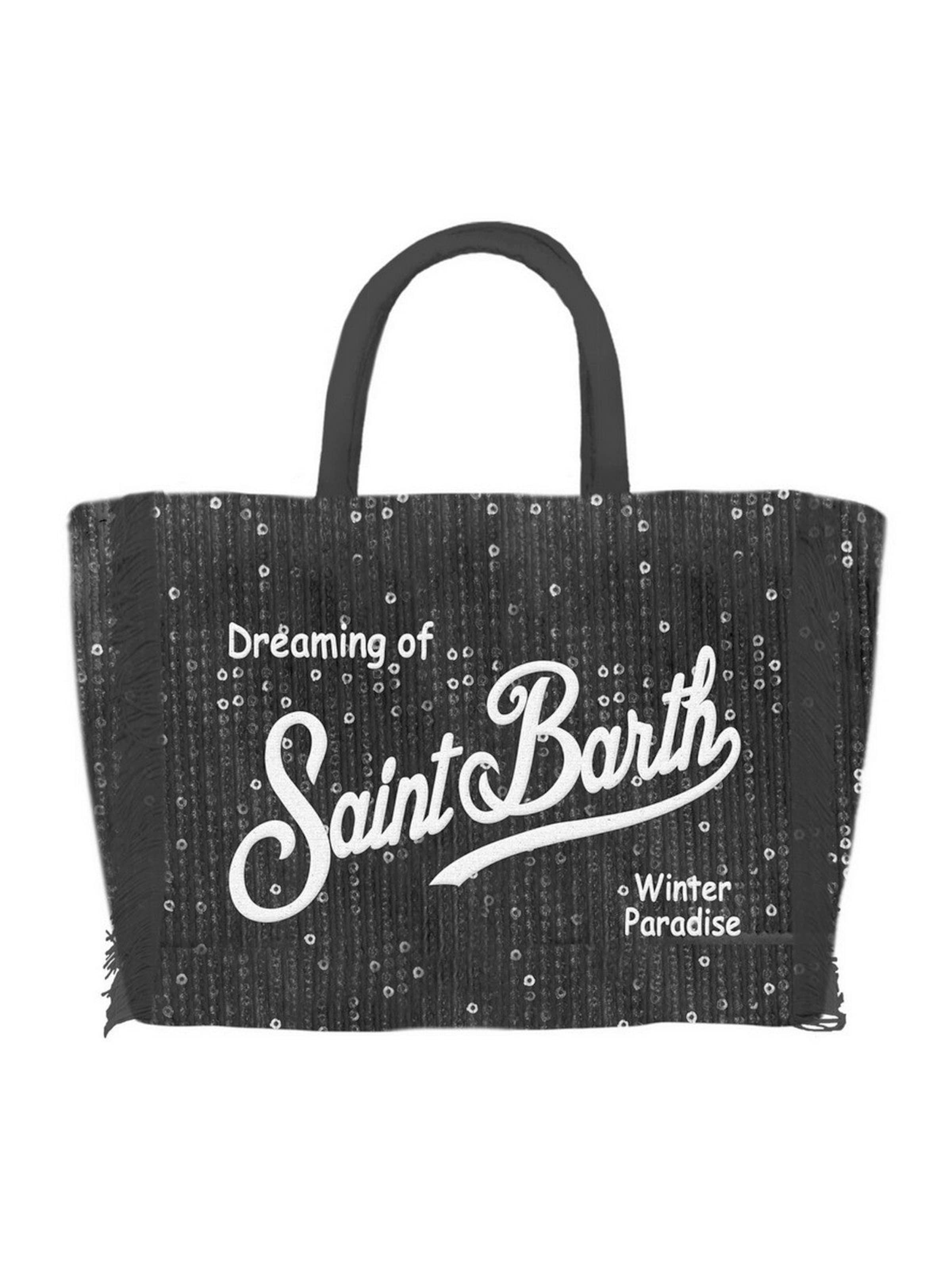 Shopper di MC2 Saint Barth in nero: frontale