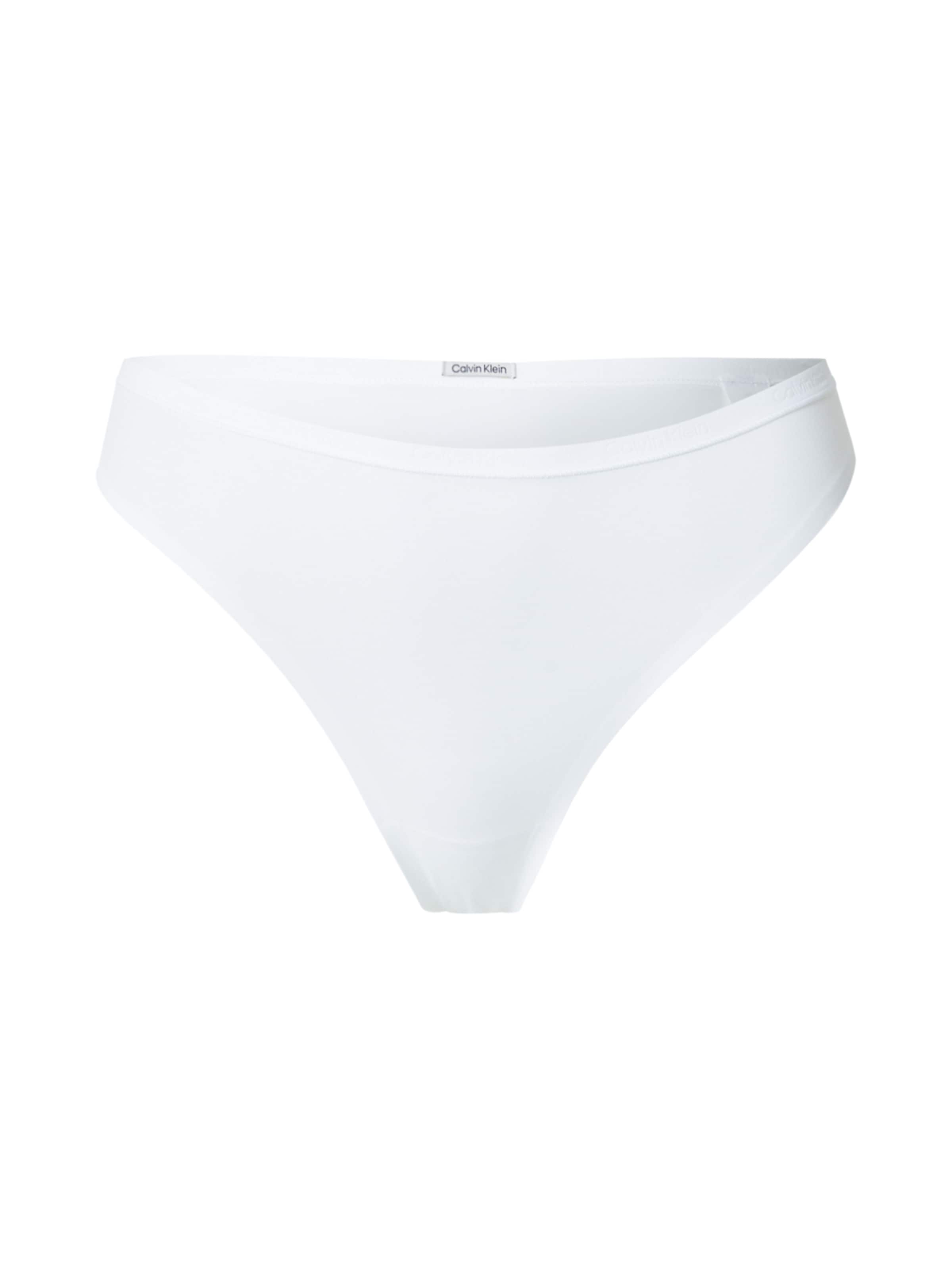Calvin Klein Underwear String in Wit: voorkant