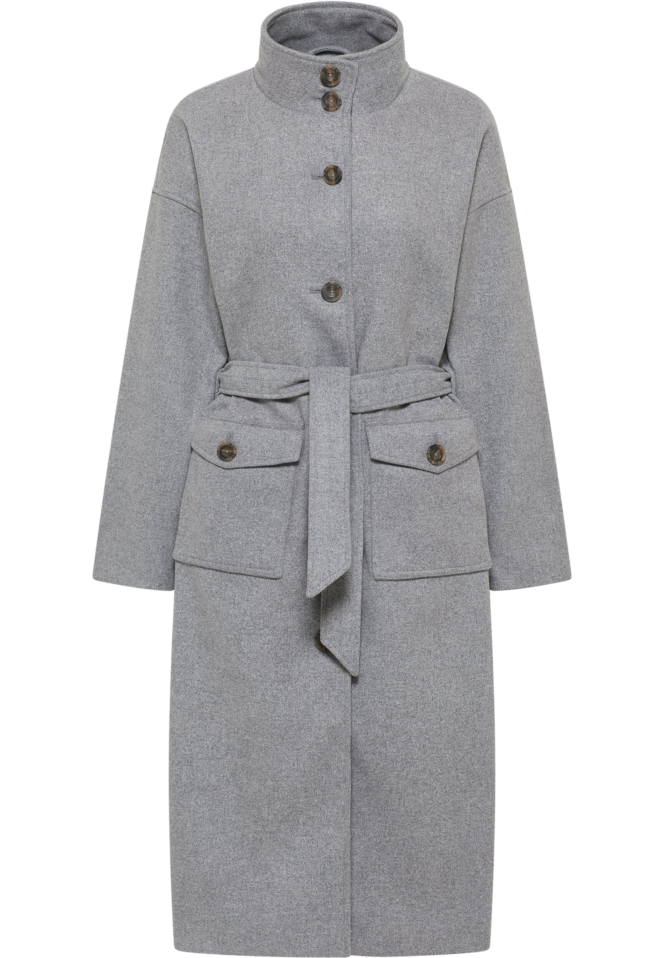 DreiMaster Vintage Mantel in Grau: Vorderseite