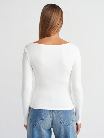 Dilvin Shirt 'Blusen' in White