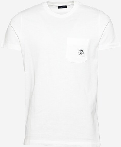 Tricou 'WORKY' DIESEL pe negru / alb, Vizualizare produs