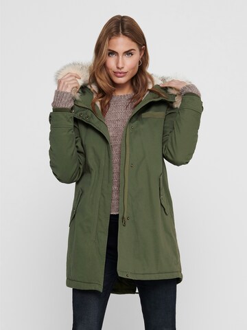 ONLY Between-Seasons Parka 'May Life' in Green: front