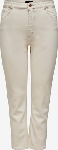 ONLY Carmakoma Slim fit Jeans 'Eneda' in Beige: front