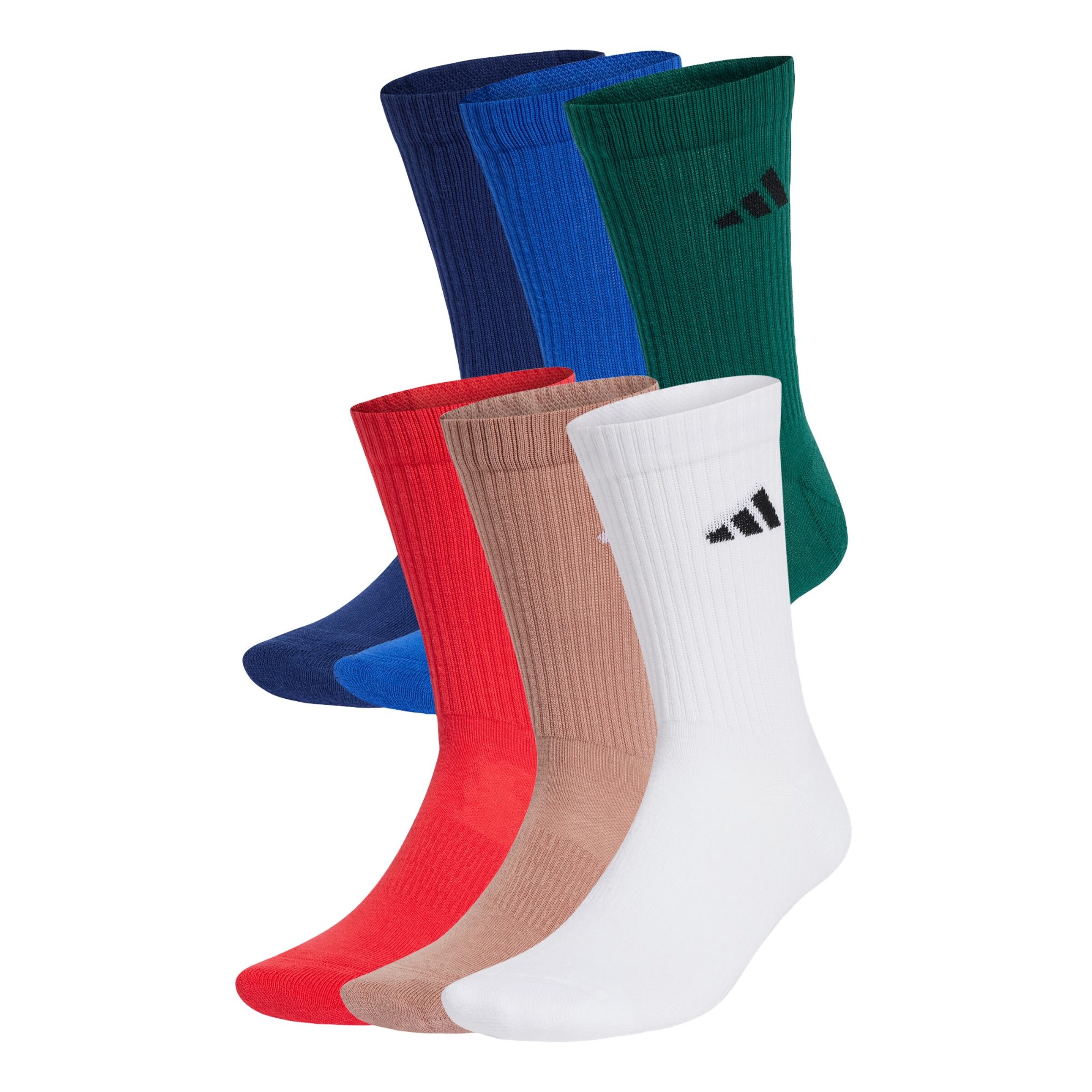 ADIDAS PERFORMANCE Socken 'Cushioned Crew 6 Pairs' in Blau: Vorderseite