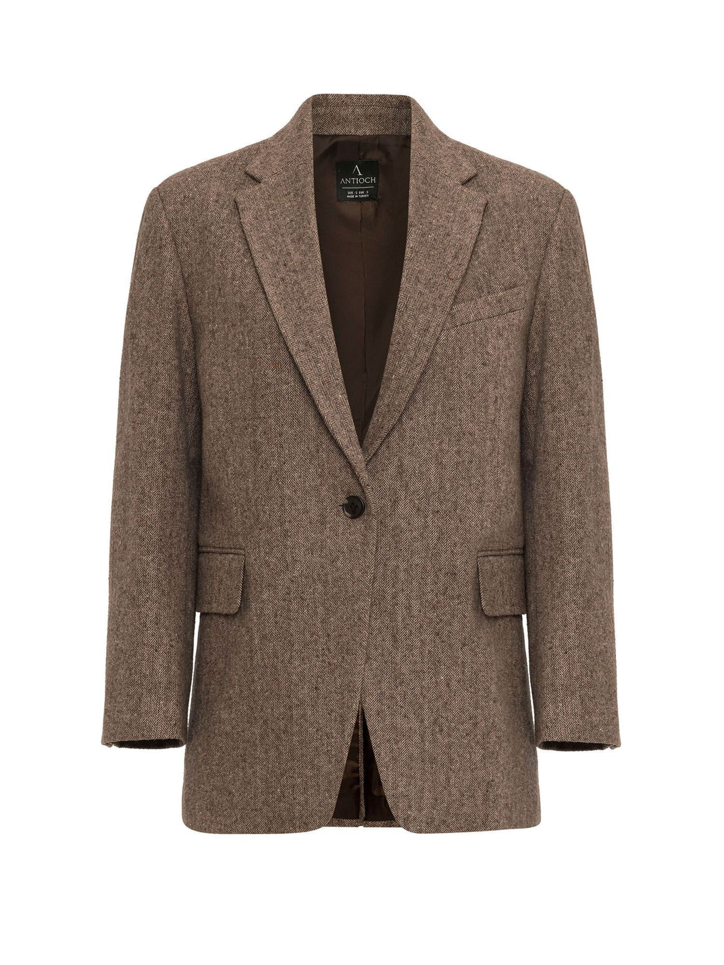 Antioch Blazer in Braun: Vorderseite