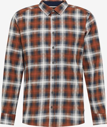 DreiMaster Vintage Regular fit Button Up Shirt in Brown: front