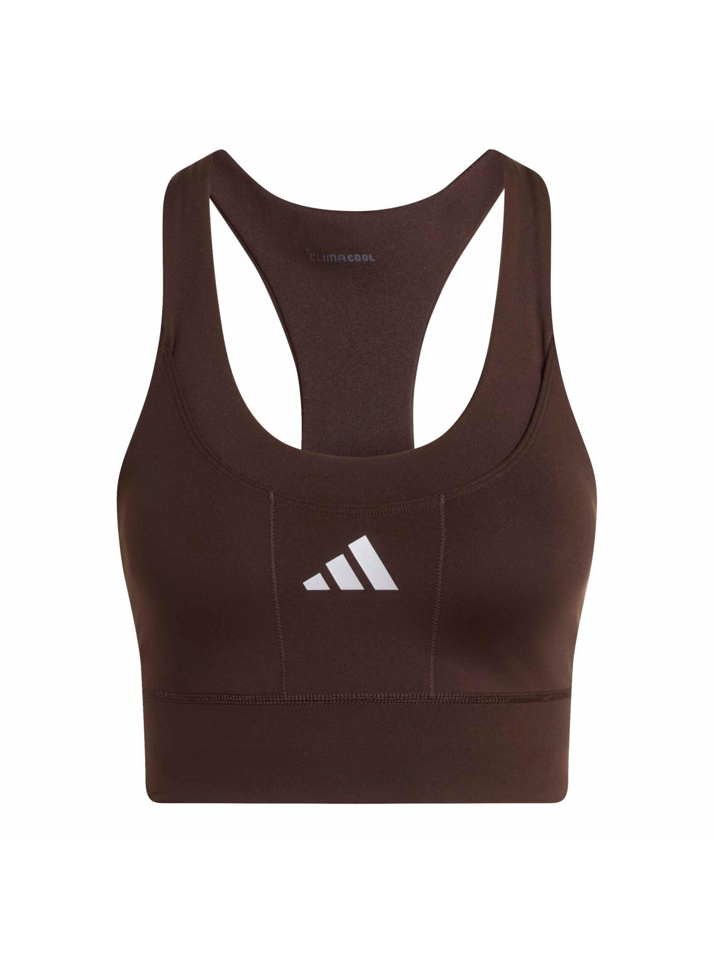 ADIDAS PERFORMANCE Korzet Športová podprsenka 'ADI365' - Hnedá: predná strana