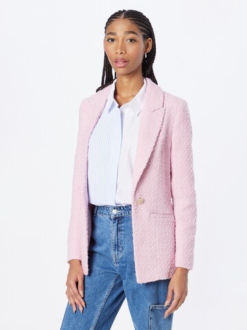 River Island Blazer in Pink: front