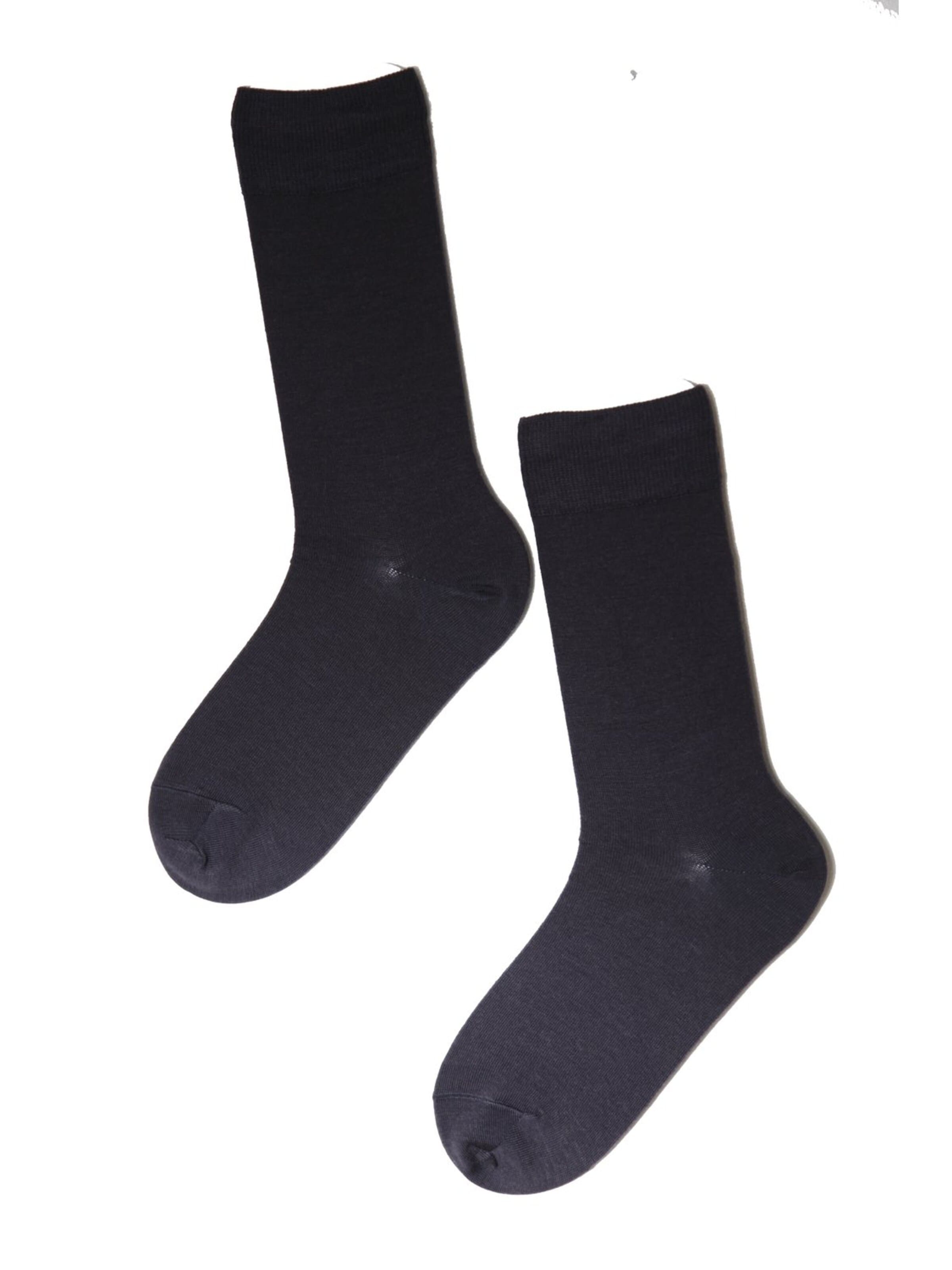 Calzino ''HANS dark blue merino socks for men'' di Sokisahtel in blu: frontale