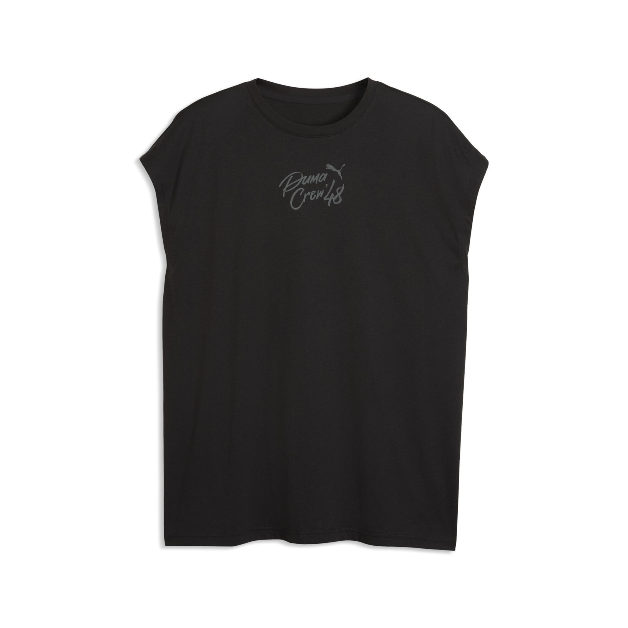 T-Shirt fonctionnel PUMA en noir : devant