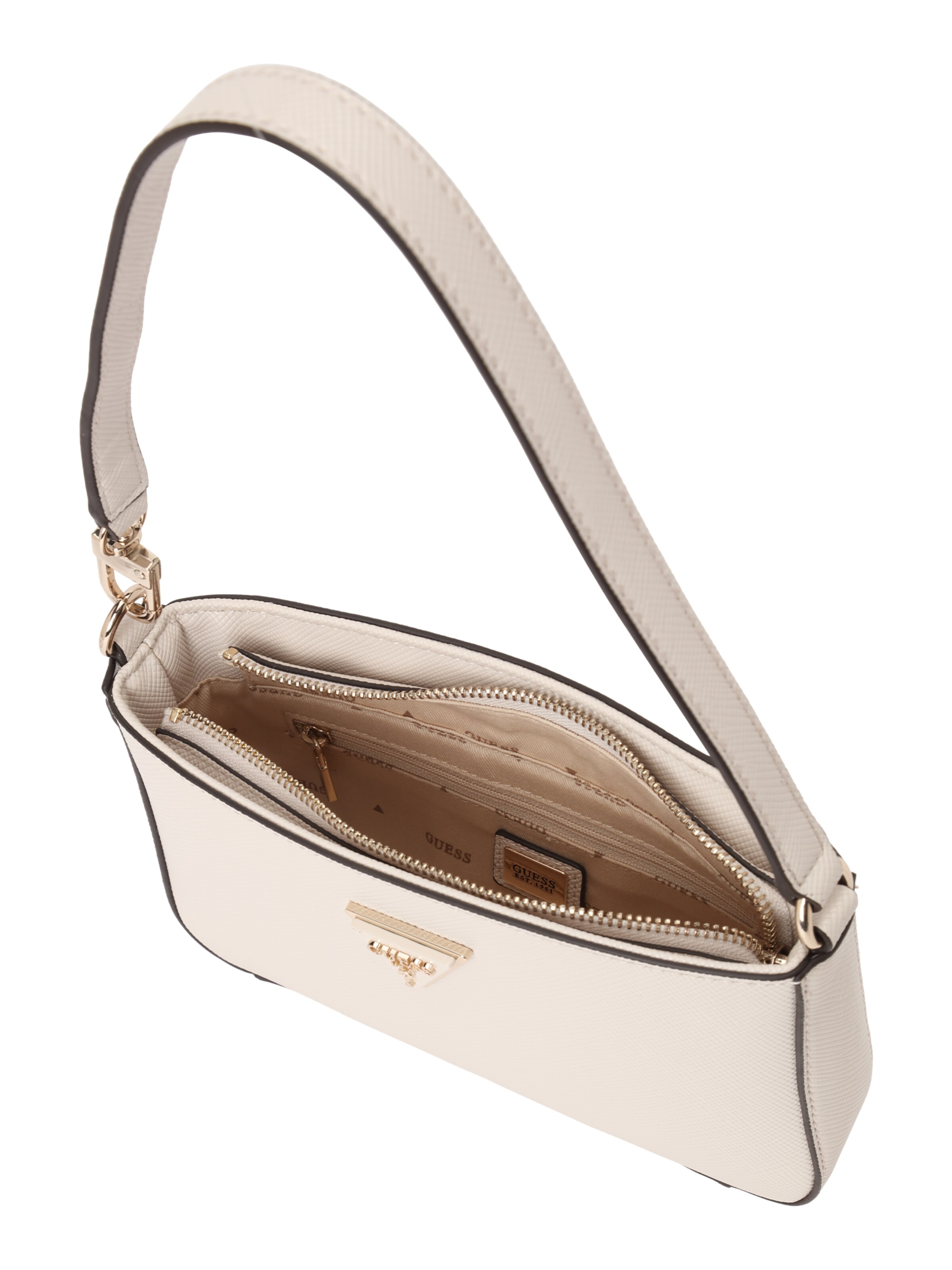 GUESS - Mala de ombro 'Noelle' em bege