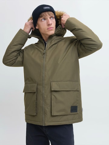 Parka mi-saison 'JREBMARK' JJ Rebel en vert