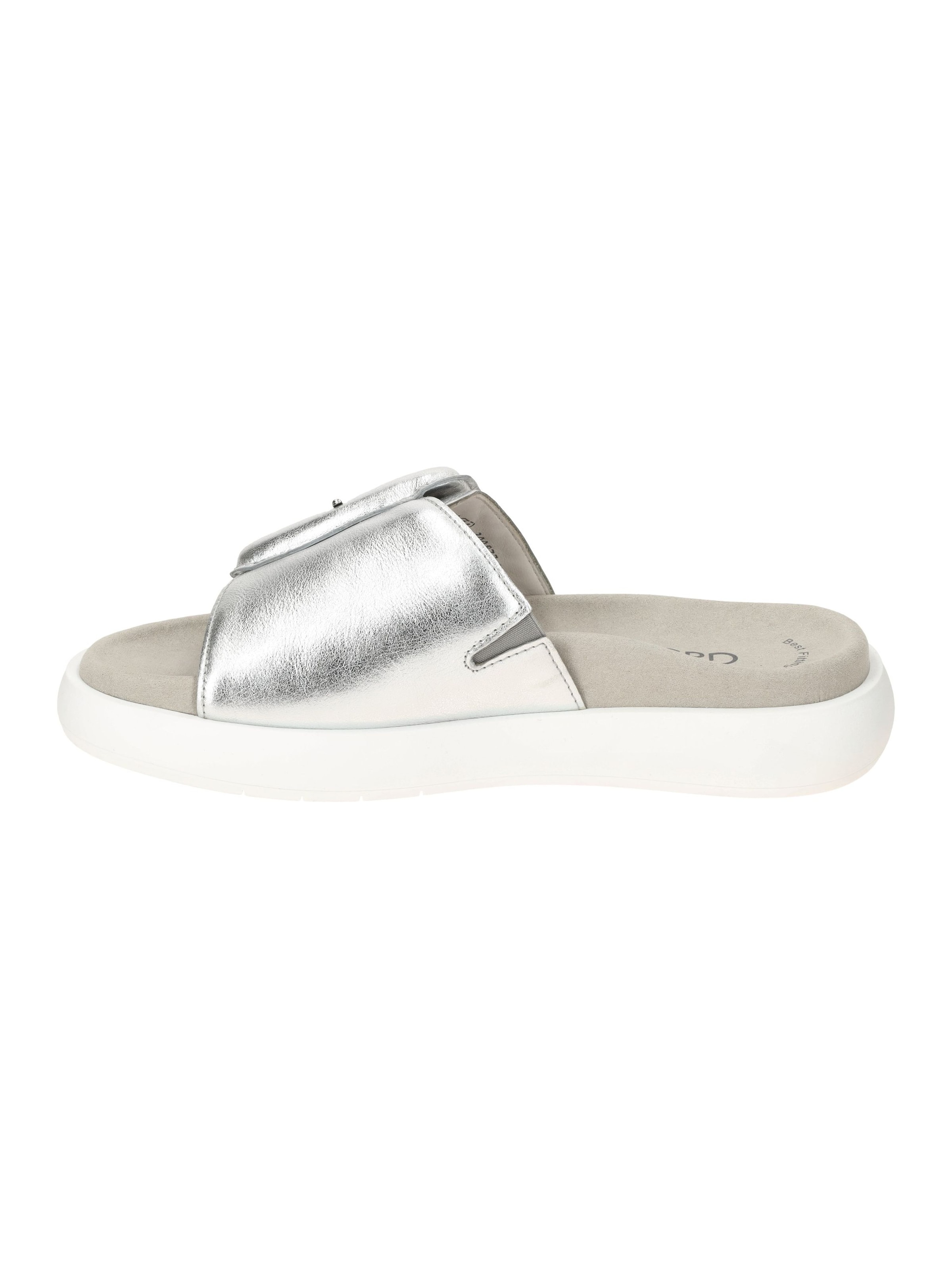 GABOR Pantolette 'Gabor Plateau Pantolette silber grau metallic 83.751.61'‌‌‌ in Silber