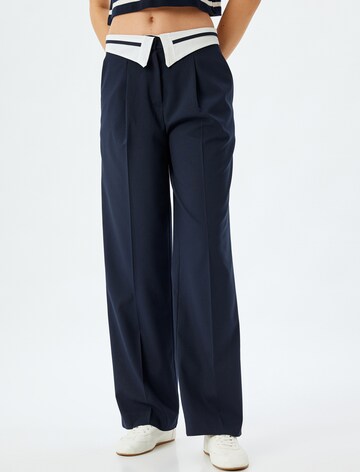 Koton Loosefit Pantalon in Blauw: voorkant