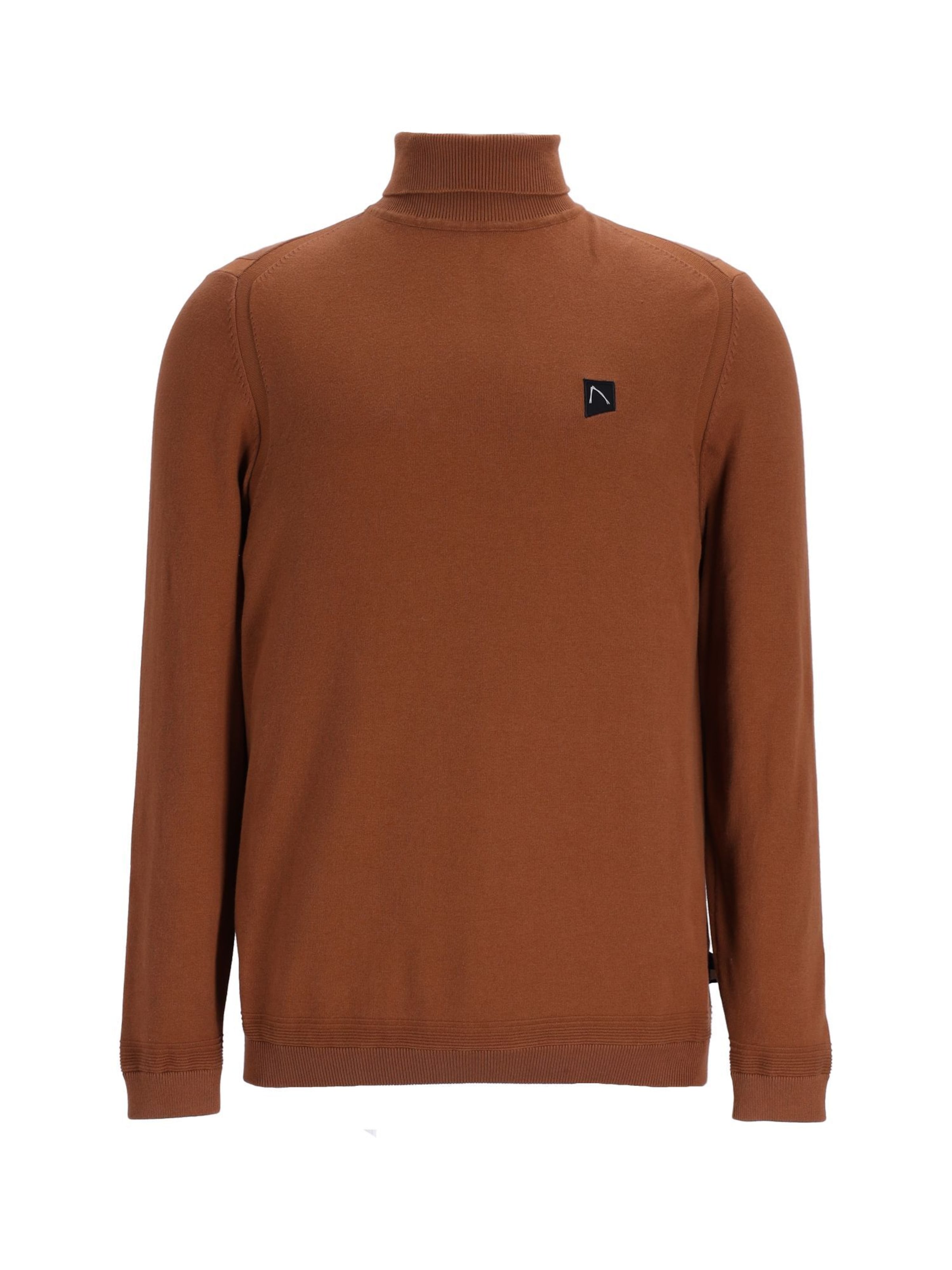 CHASIN' Trui 'Leonard' in Bruin: voorkant