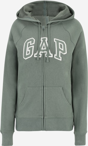 Gap Tall Sweatvest in Groen: voorkant