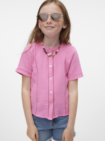 Vero Moda Girl Bluse 'NATALI' i pink: forside