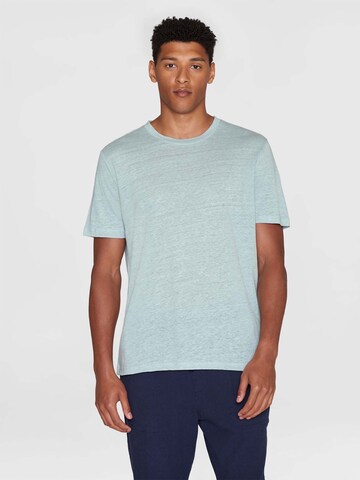 KnowledgeCotton Apparel Shirt in Blue: front
