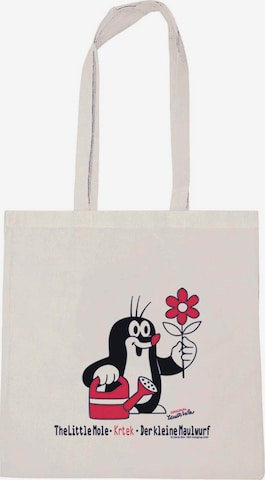 LOGOSHIRT Baumwolltasche 'Der kleine Maulwurf - Gärtner' in Beige: Vorderseite