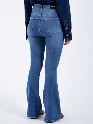 Dr. Denim Skinny Jeans 'Moxy High Flare' in Blauw