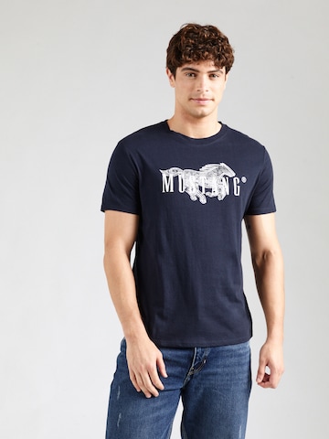 MUSTANG T-Shirt 'Austin' in Blau: Vorderseite