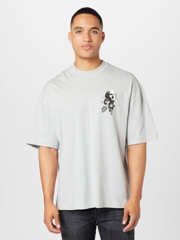 T-Shirt TOPMAN en gris : devant