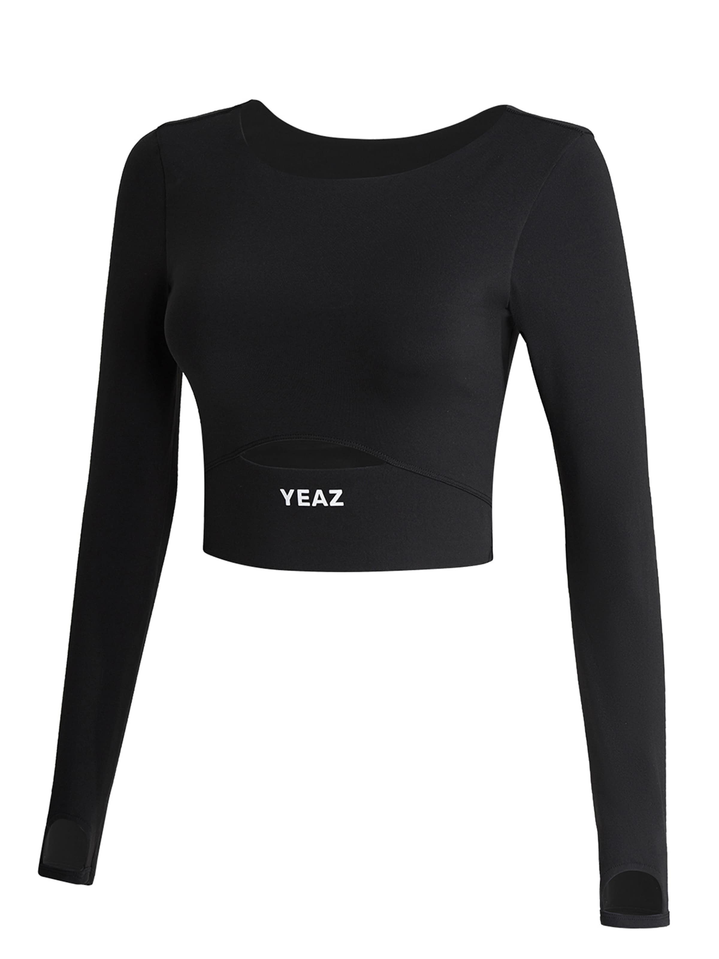 YEAZ Sportshirt 'Revelation' in Schwarz: Vorderseite