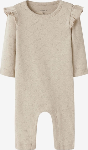 NAME IT - Pijama entero/body en gris: frente