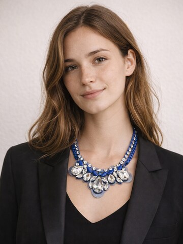COLLEZIONE ALESSANDRO Necklace 'Gloria' in Blue: front