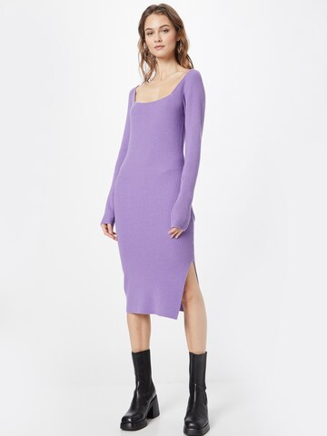 Oval Square Knitted dress 'Floor' in Purple: front