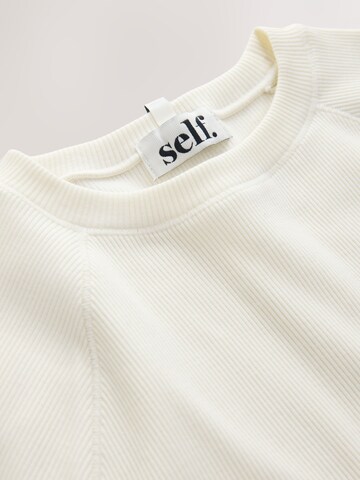 T-shirt self. en beige