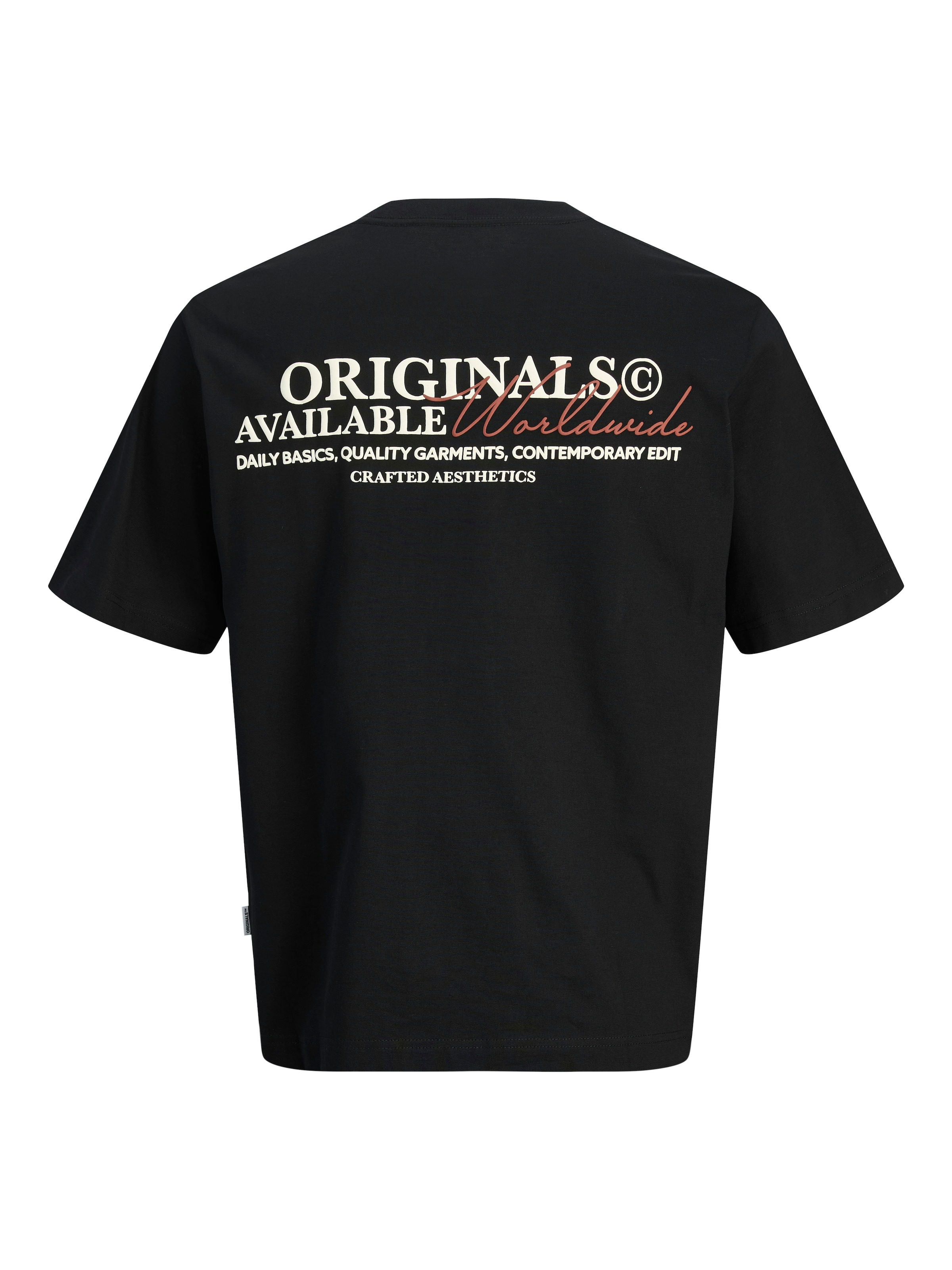 melns JACK & JONES T-Krekls 'JORIslington'